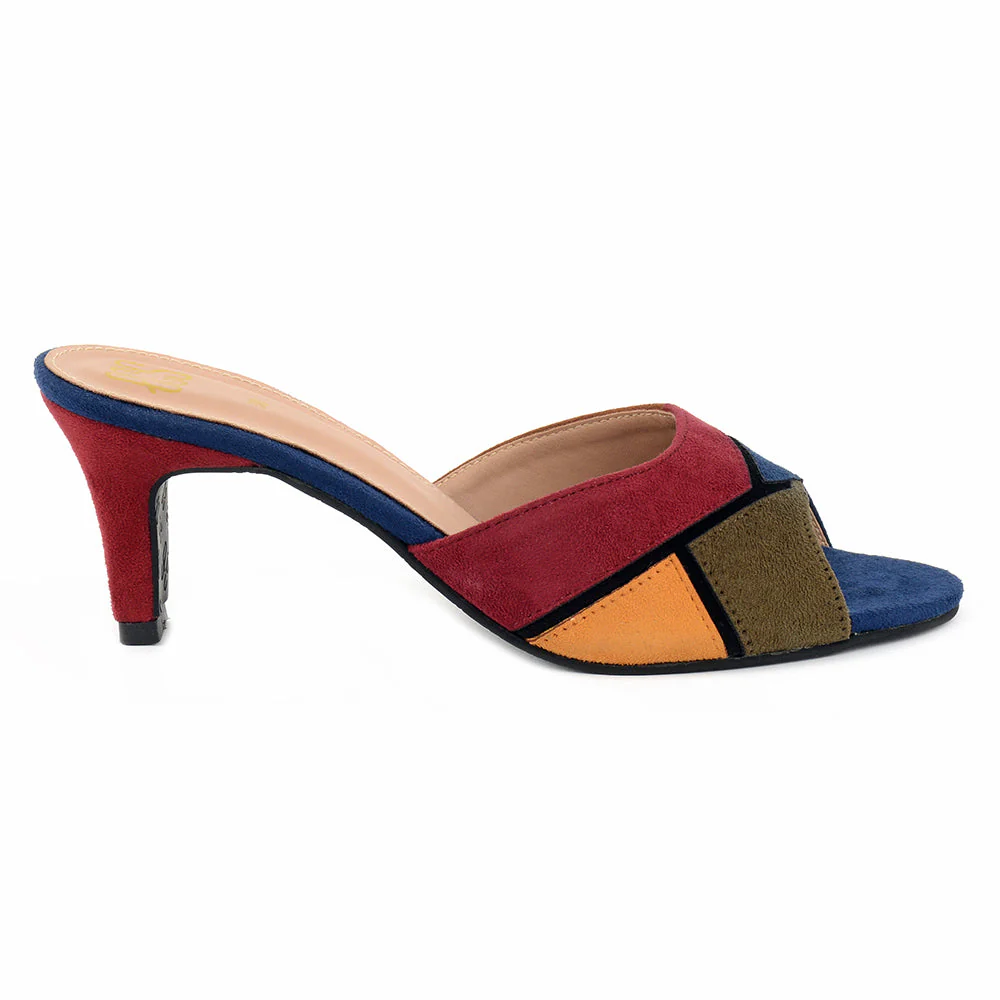 Multi Colour Suede Women Slippers - Image 6