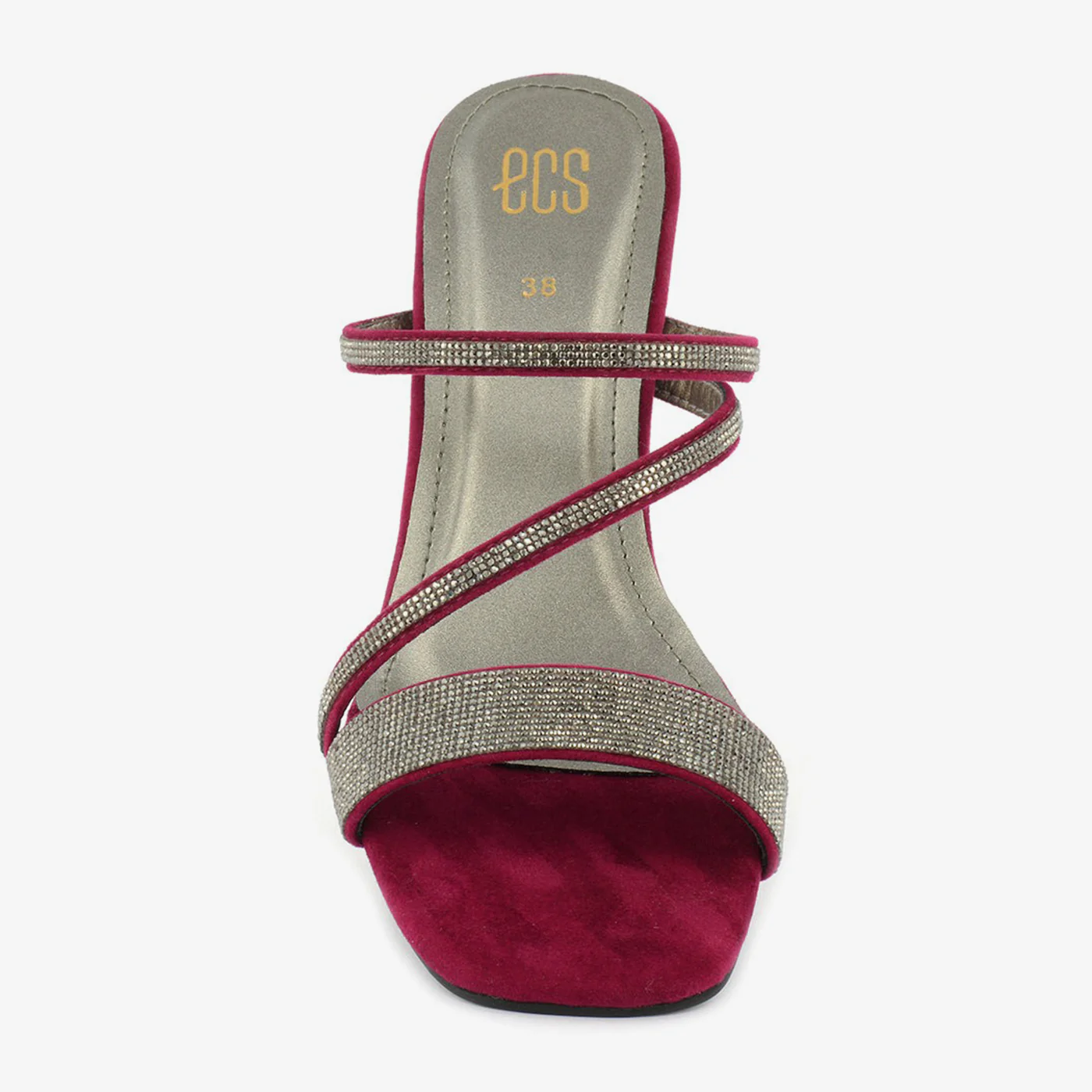 Scarlet Sparkle Strap Heel - Image 8