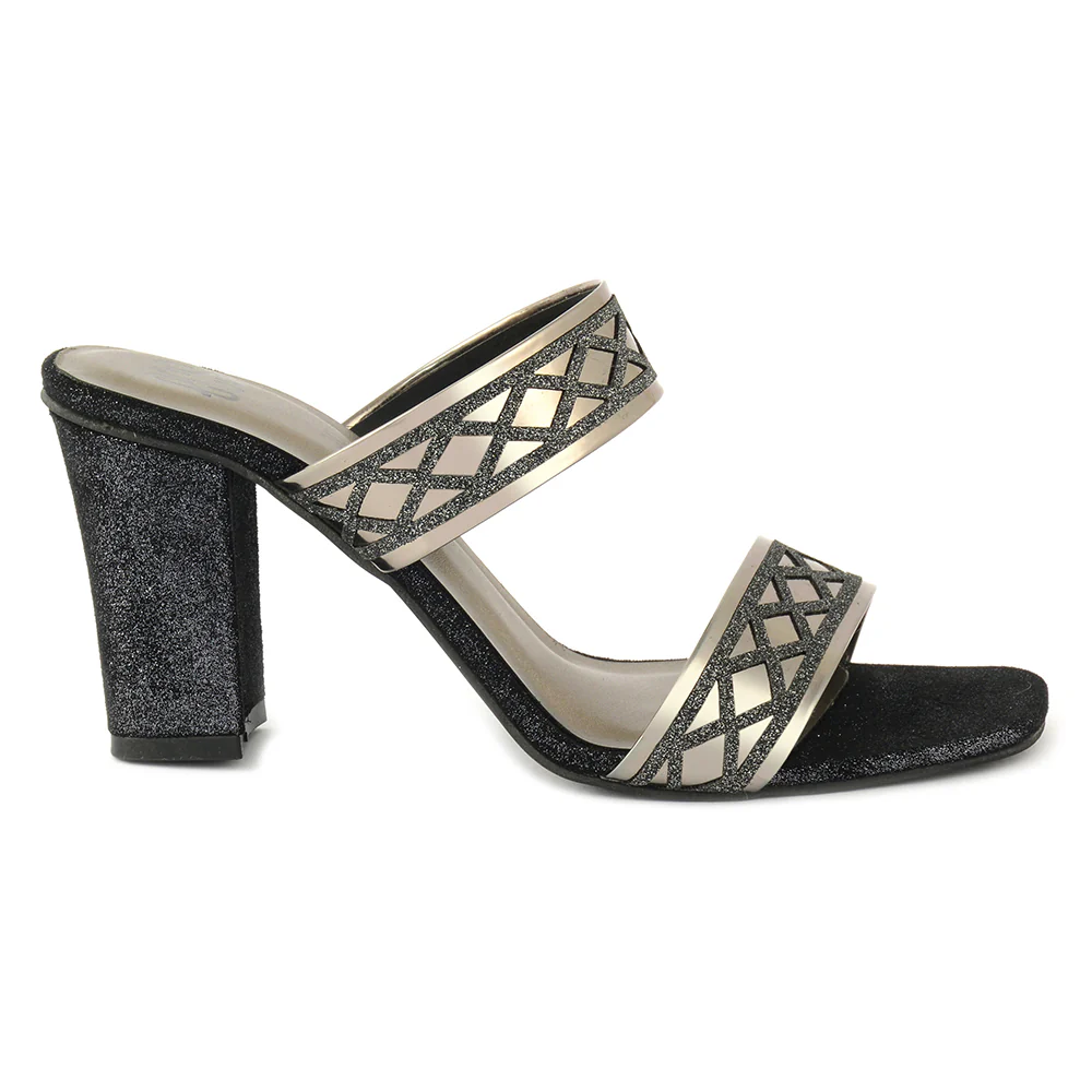 Glittery Square-Toe Slippers - Image 2