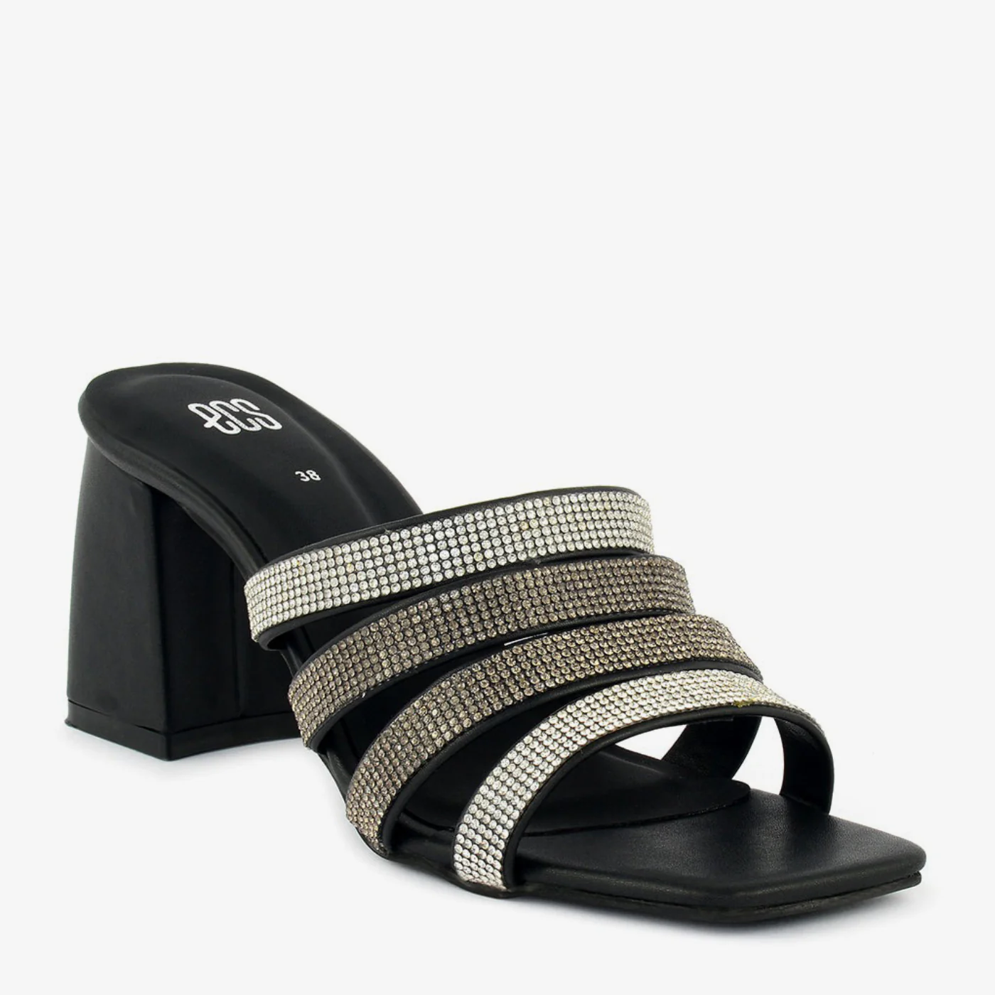 Spark Mesh Block Heels