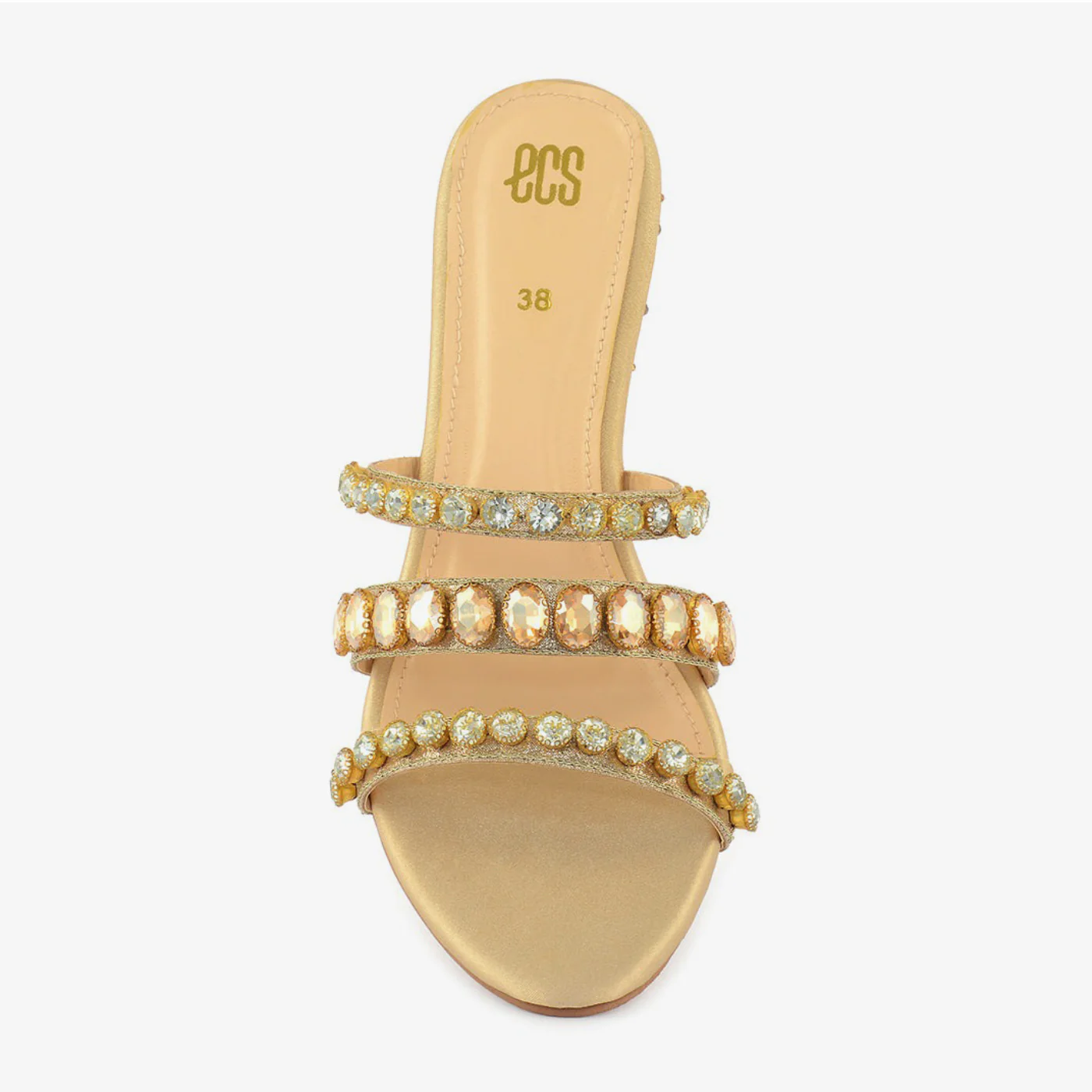 Silk Embellish Wedge Heels - Image 4