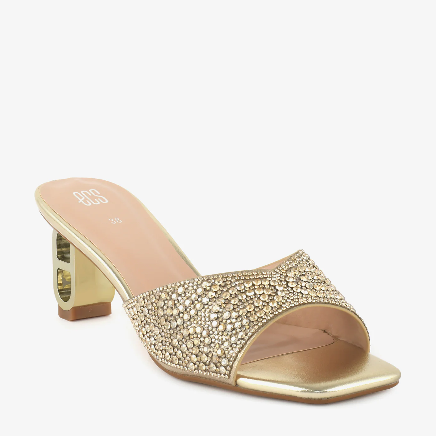 Gilded Cascade Heels