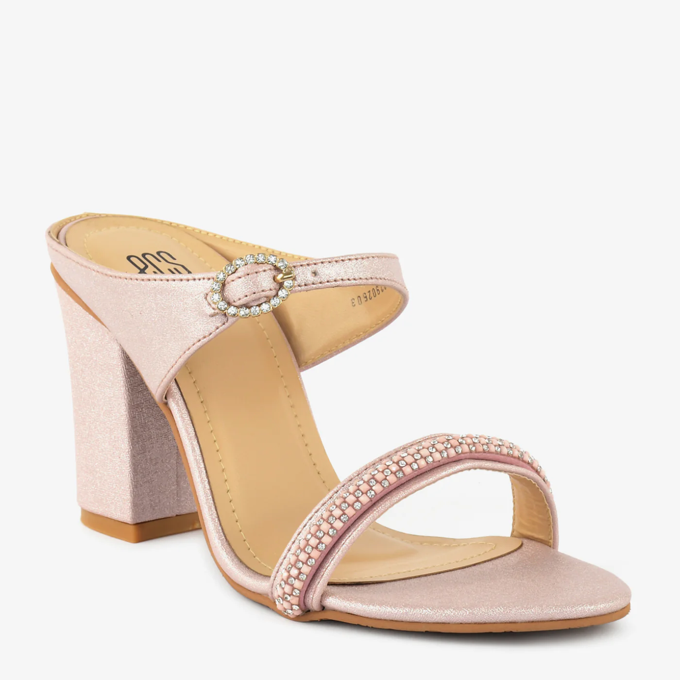 Embellished Buckle Heels