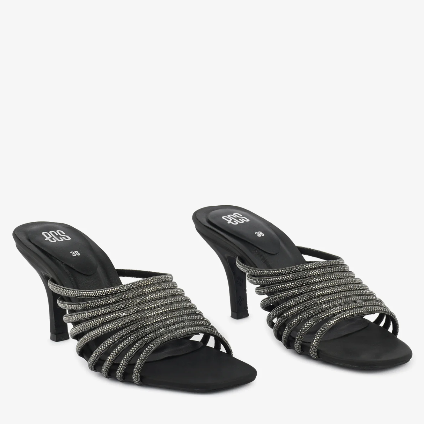 Black Crystal Slipper - Image 2
