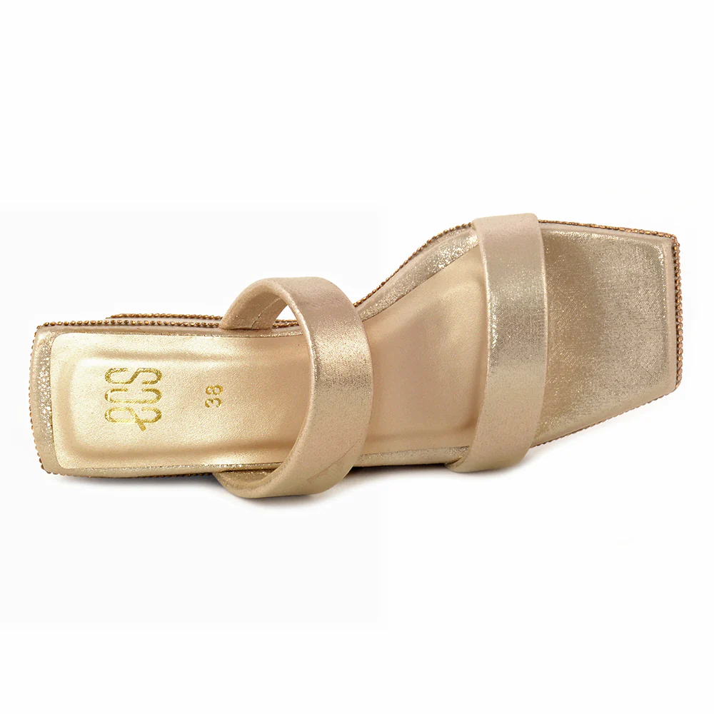 Golden Glamour Wedge Heel - Image 3