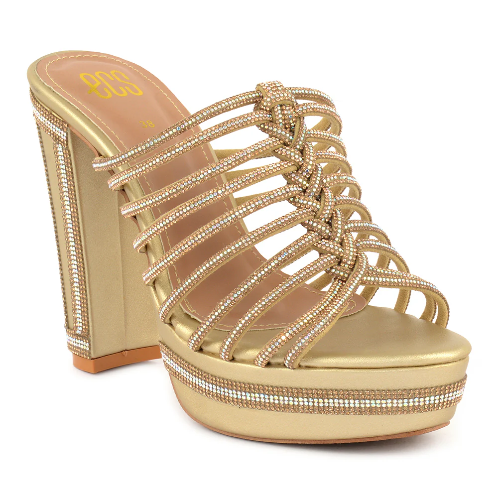 Elegant Block Heel Slippers