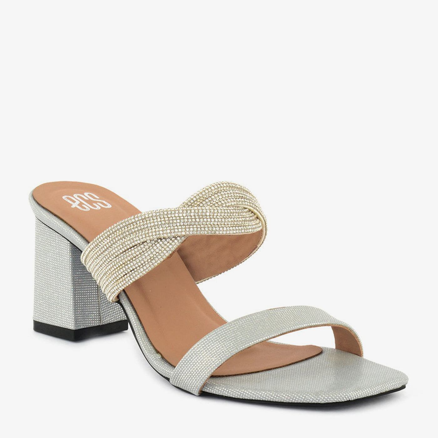 Glittery Block Heels