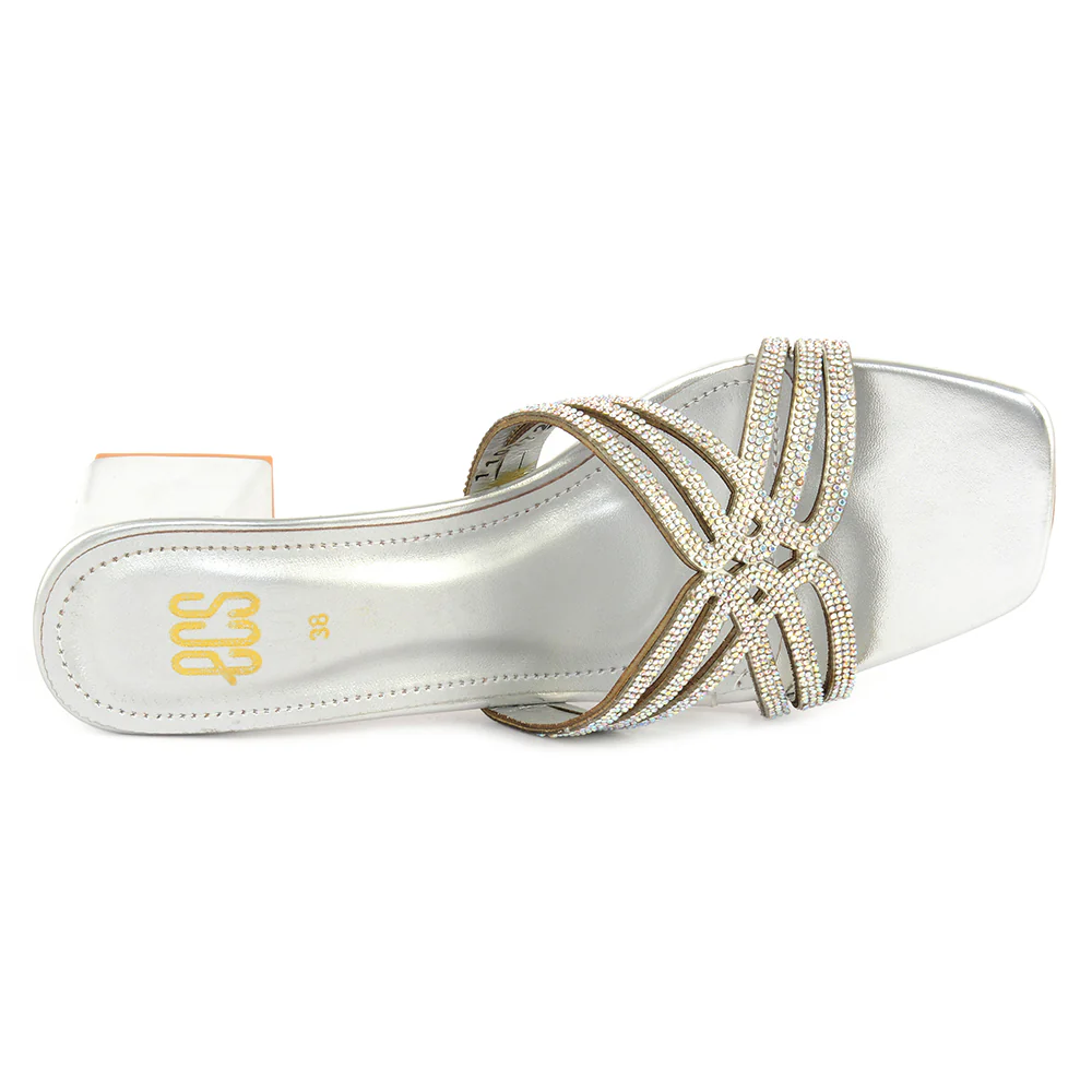 Bridal Glitter Slippers - Image 3