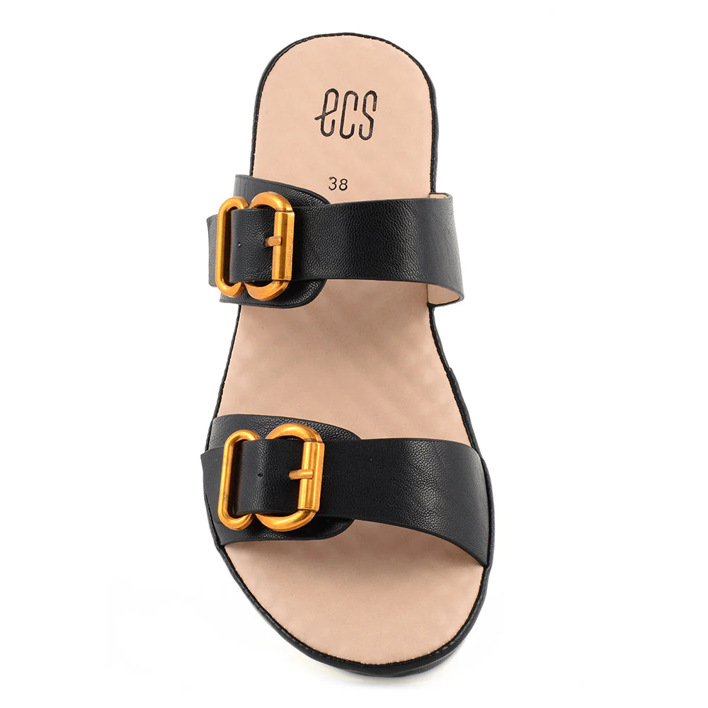 Metallic Buckle Slippers - Image 4
