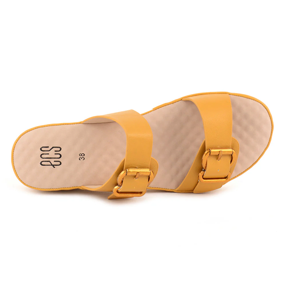 Metallic Buckle Slippers - Image 7