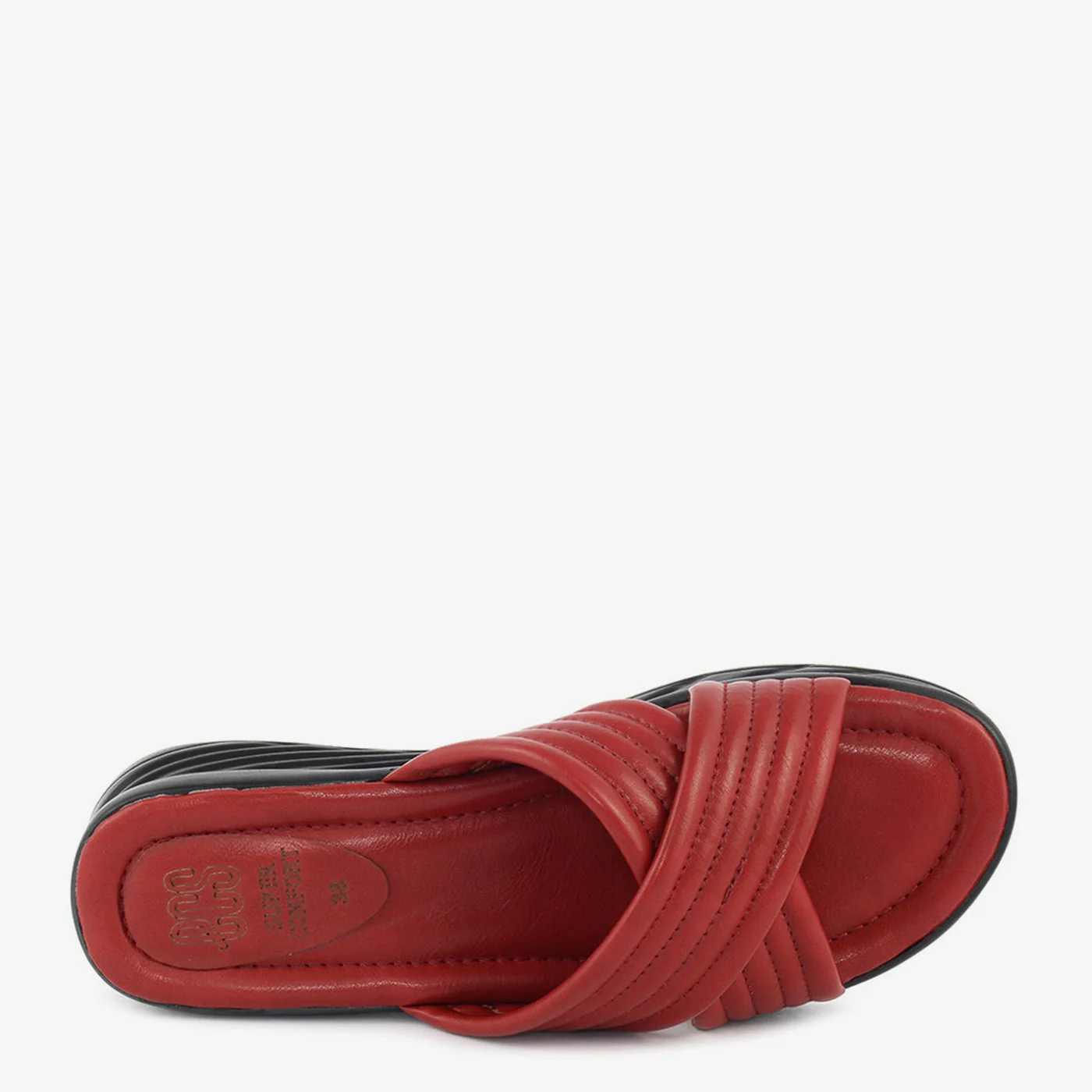 Criss-Cross Comfort Wedge Slipper - Image 10