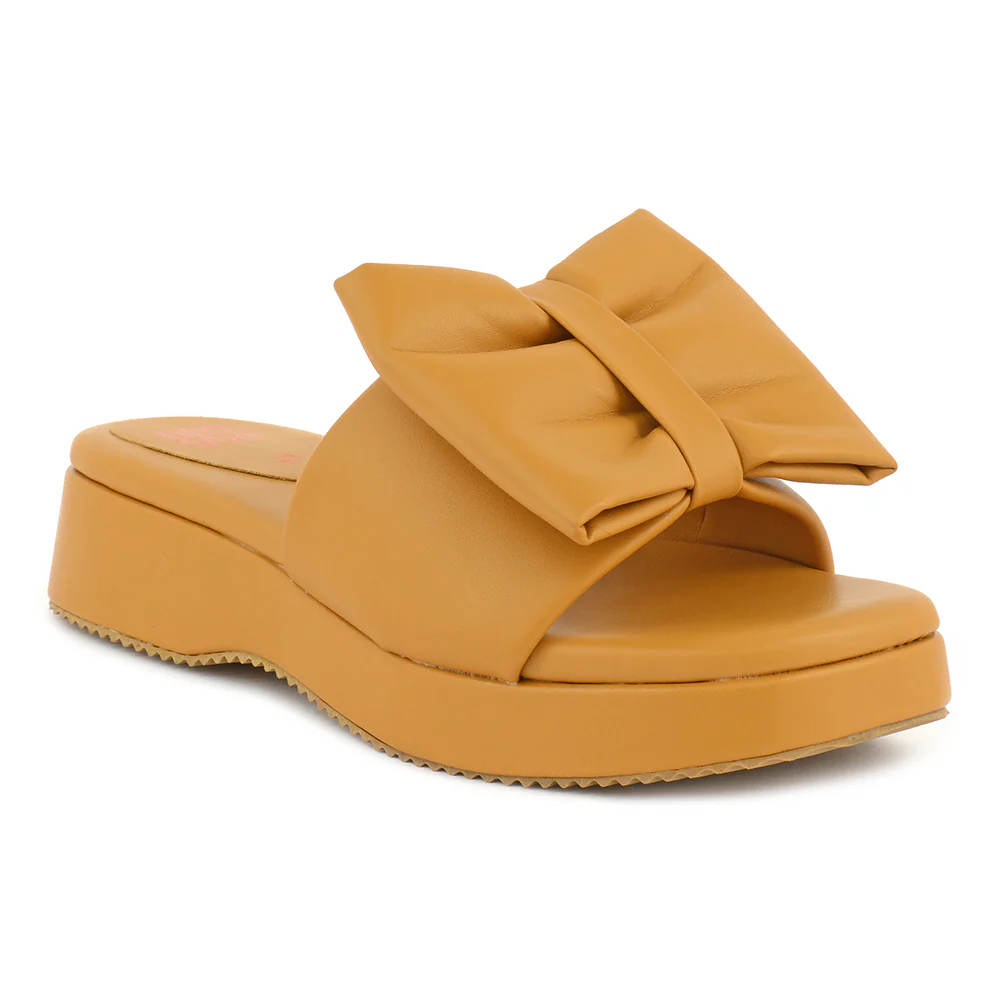 Bow On Tie Slipper
