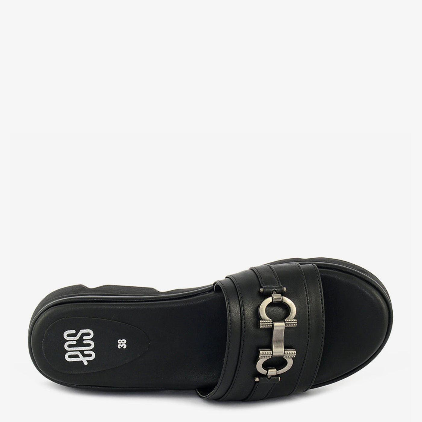 Matte Buckle Slippers - Image 3