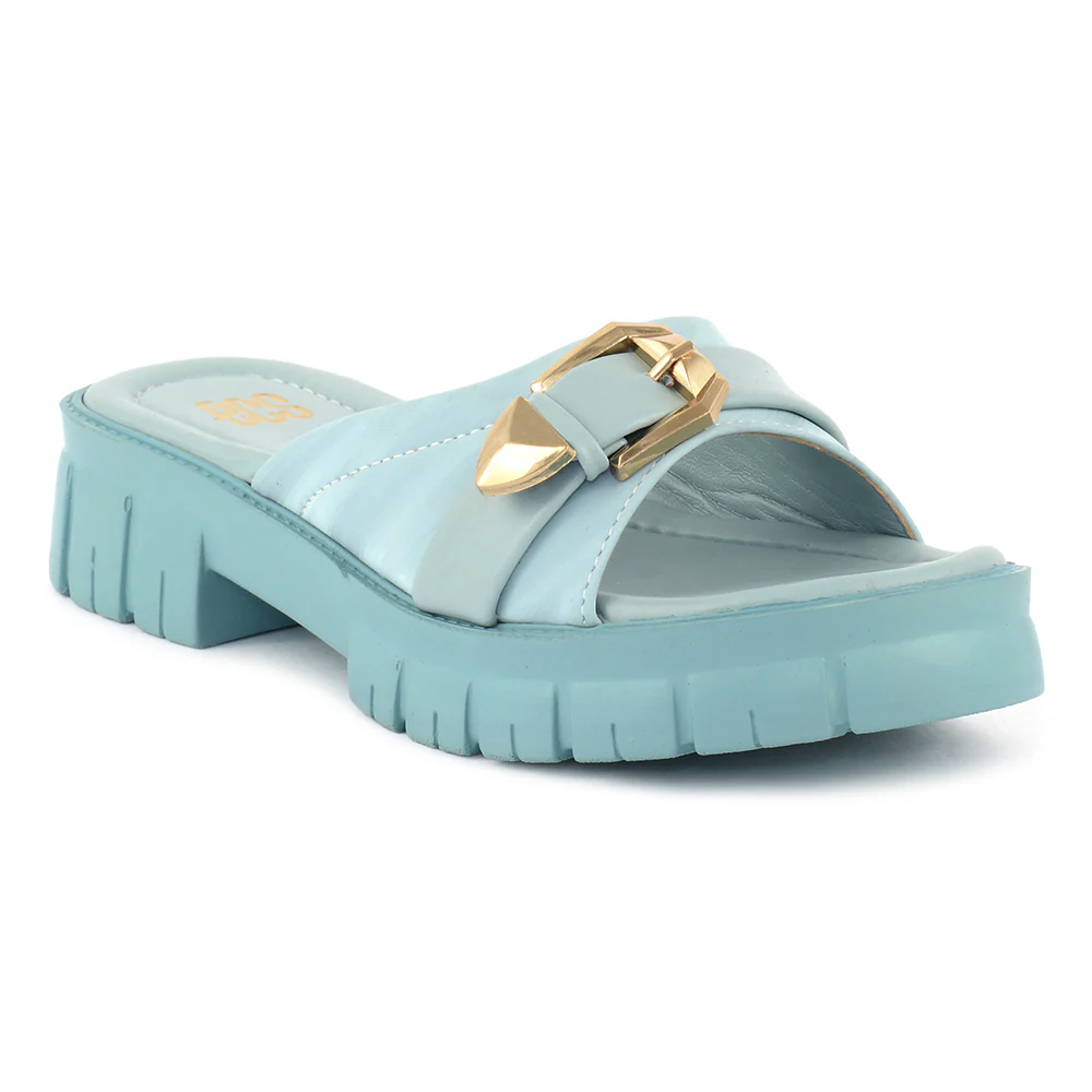 Buckle Platform Slipper