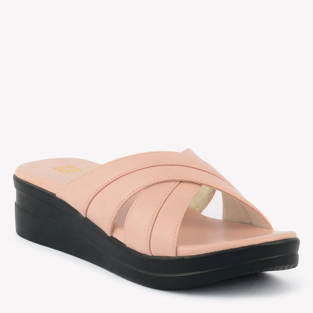 Crisscross Wedge Slipper