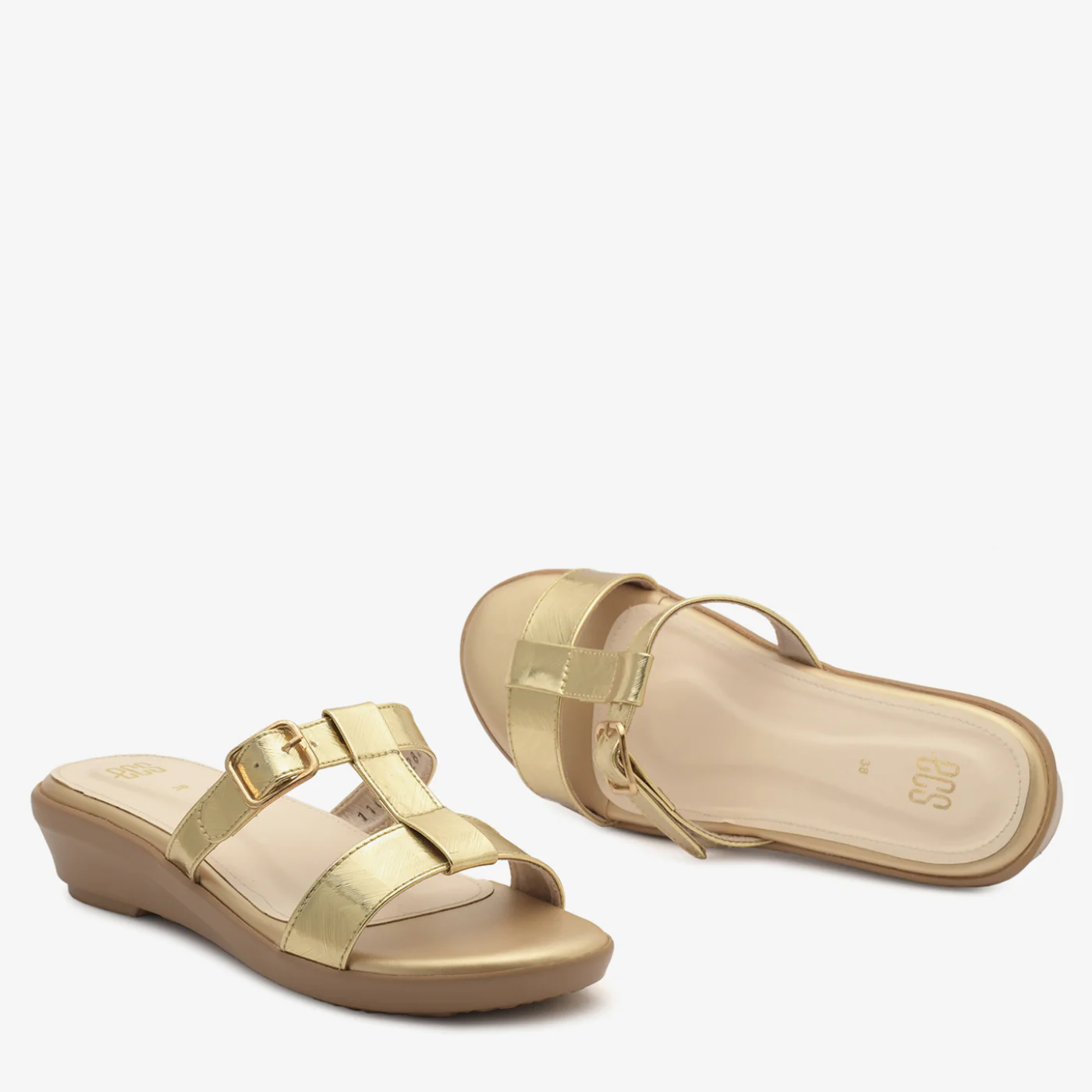 Textured Wedge Slippers - Image 2