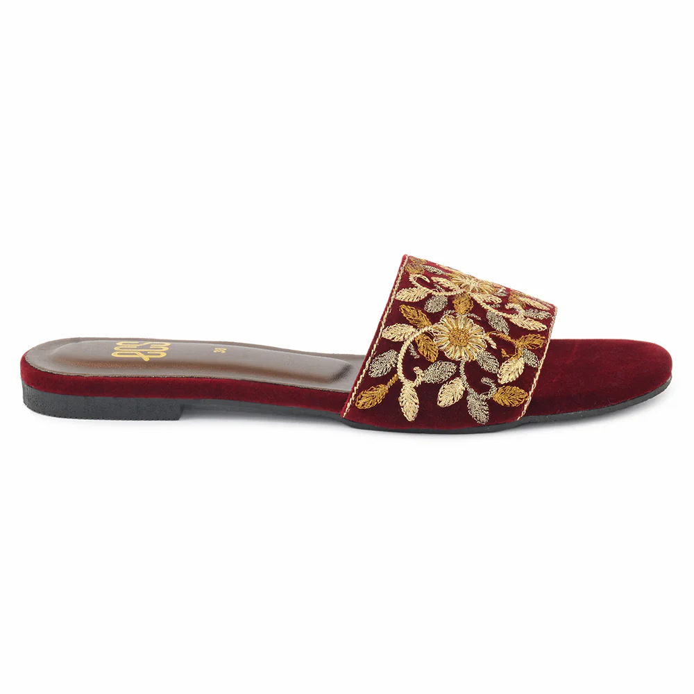 Vita Embroidered Slippers - Image 2