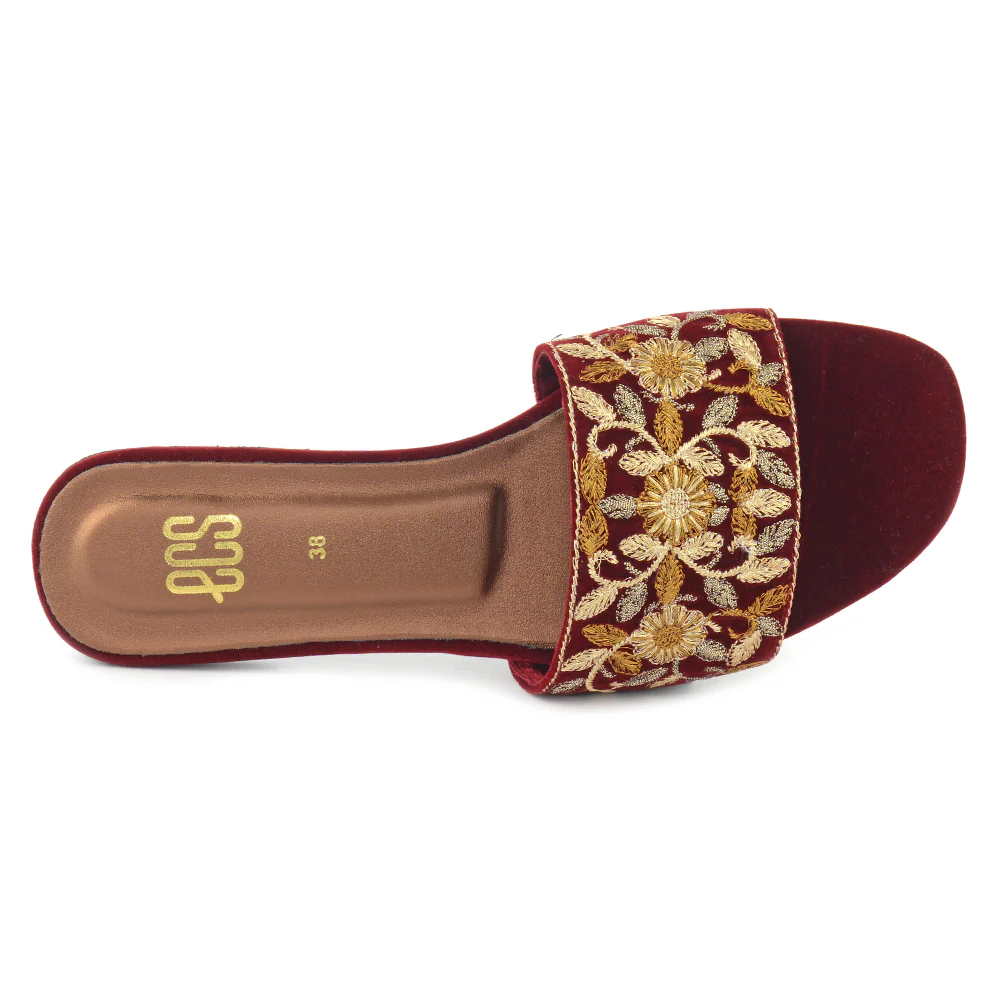 Vita Embroidered Slippers - Image 3