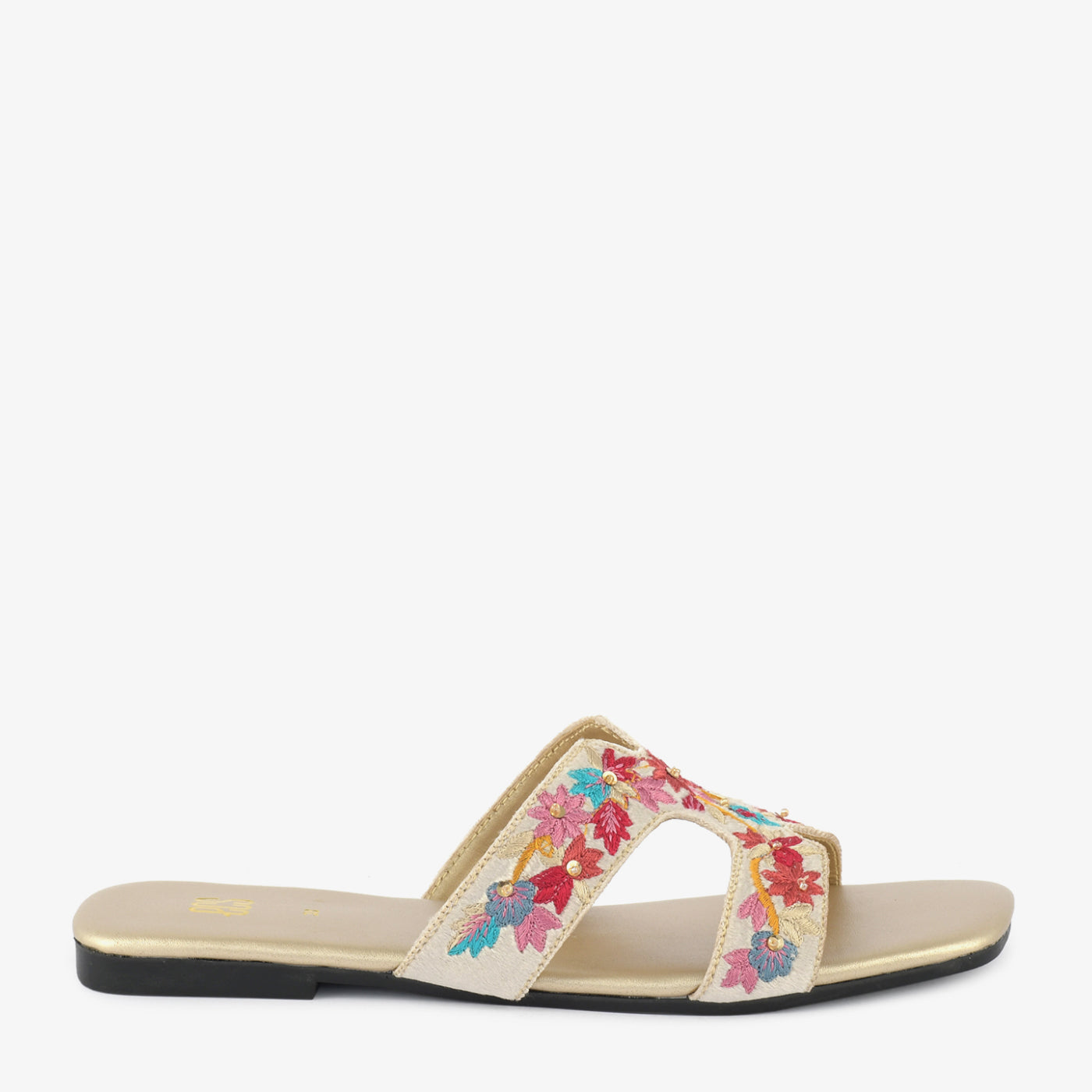 Floral Embroidered Slides - Image 3