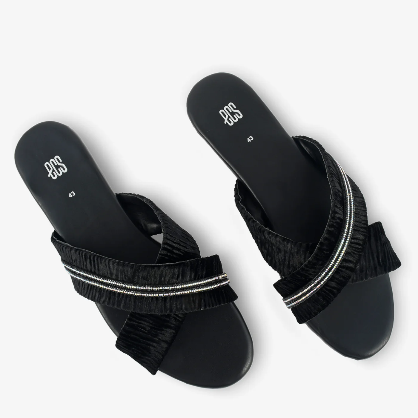 Velvet Twist Cross Slides - Image 2