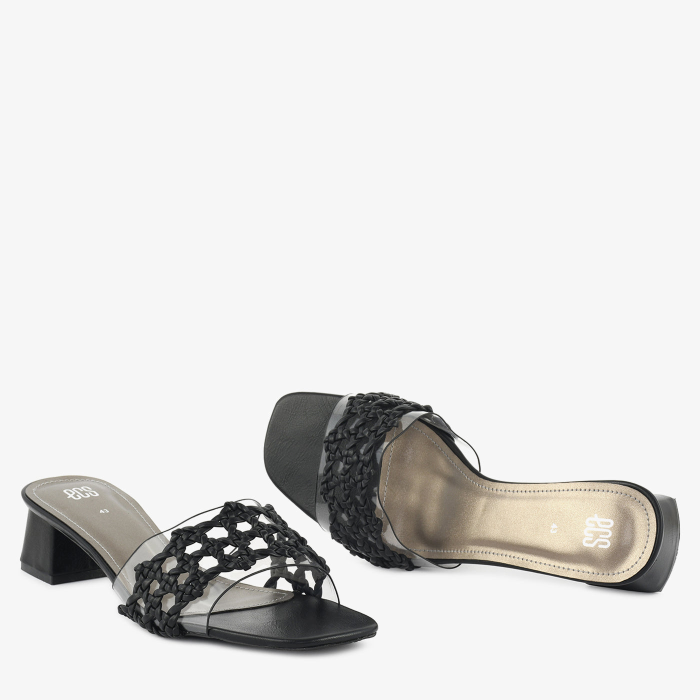 Woven Clear Strap Slipper - Image 2