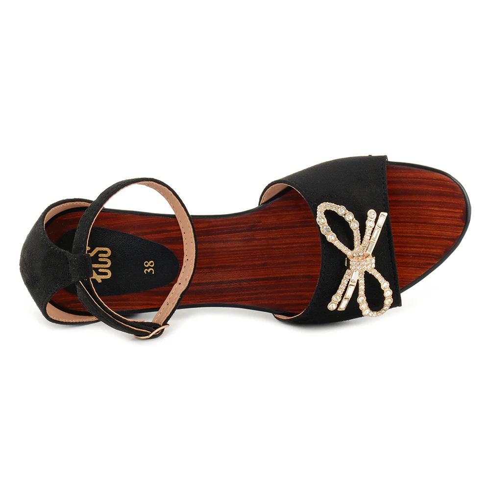 Glittery Bow Sandals - Image 3