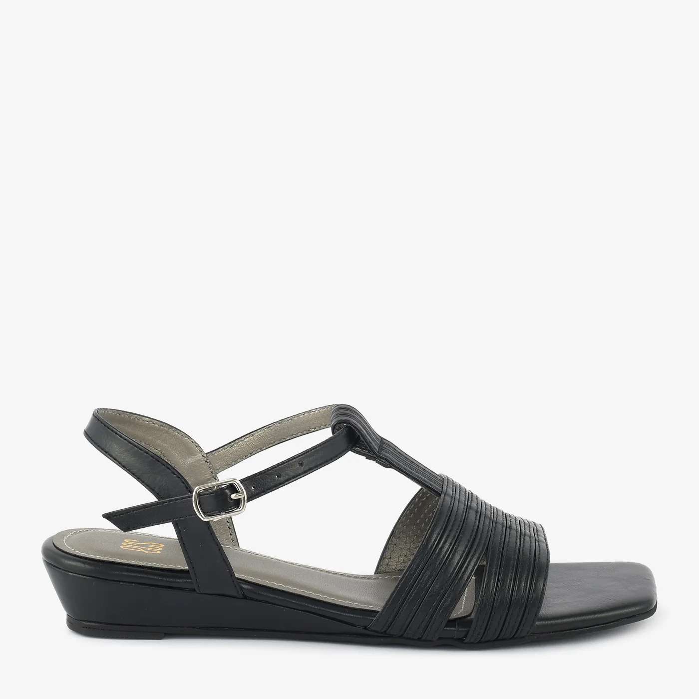 Sculpted T-Strap Sandals - Image 3