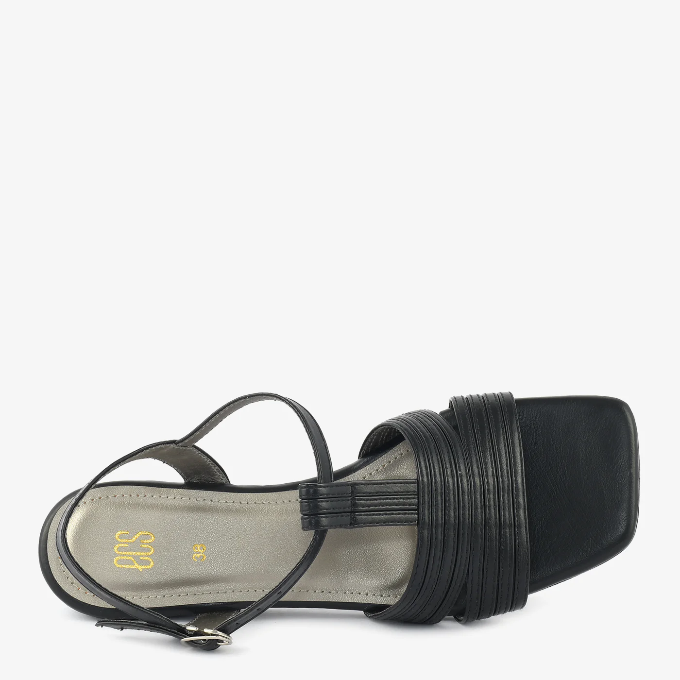 Sculpted T-Strap Sandals - Image 4