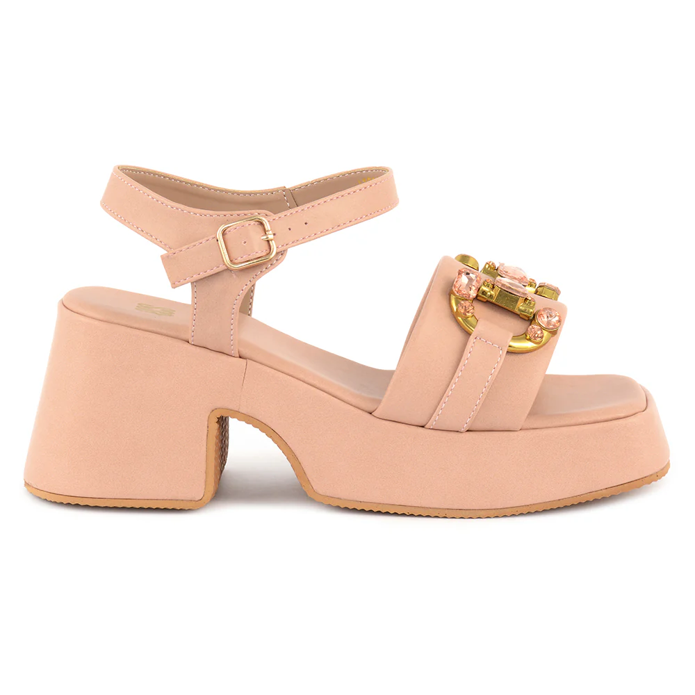 Suede Square Toe Sandals - Image 2