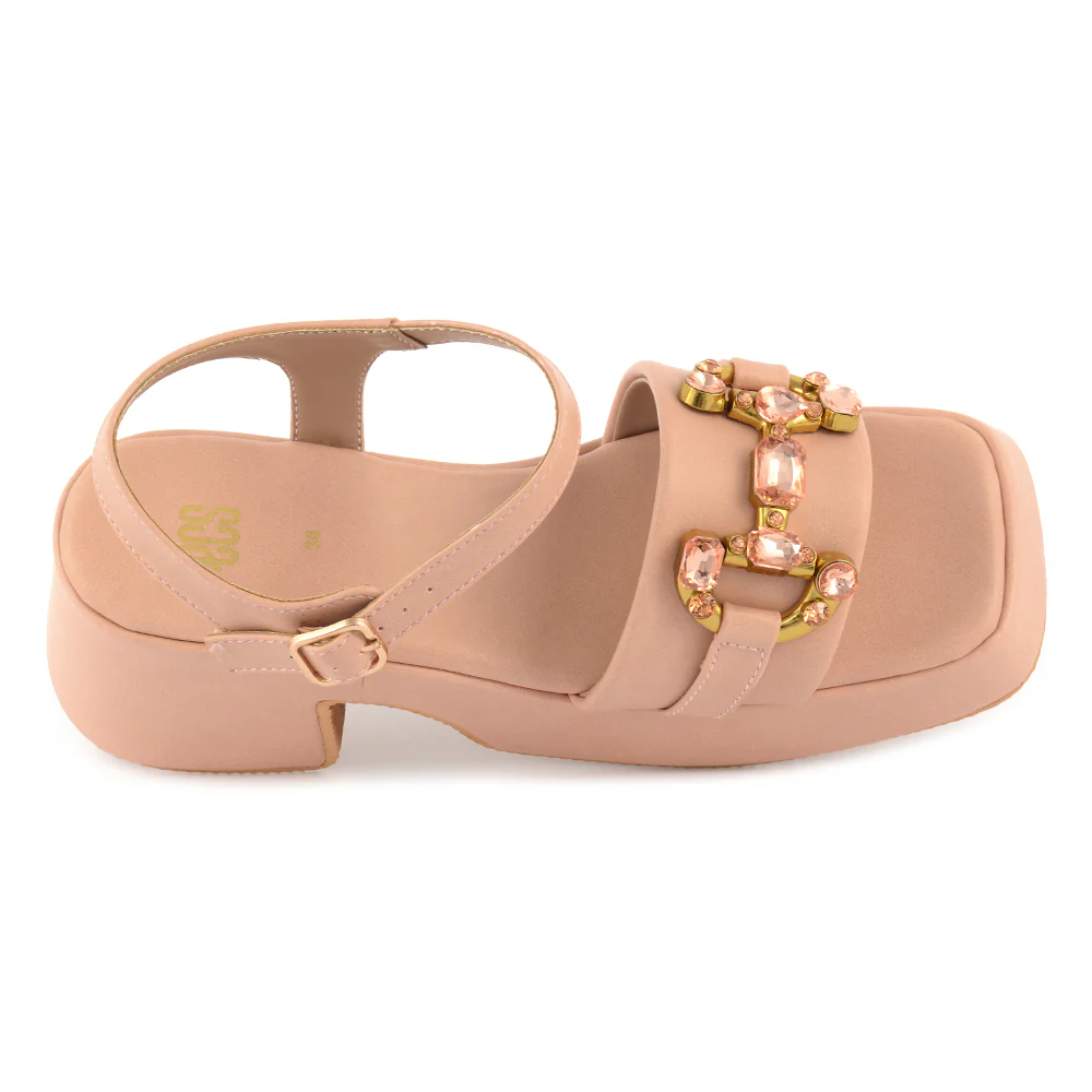 Suede Square Toe Sandals - Image 3
