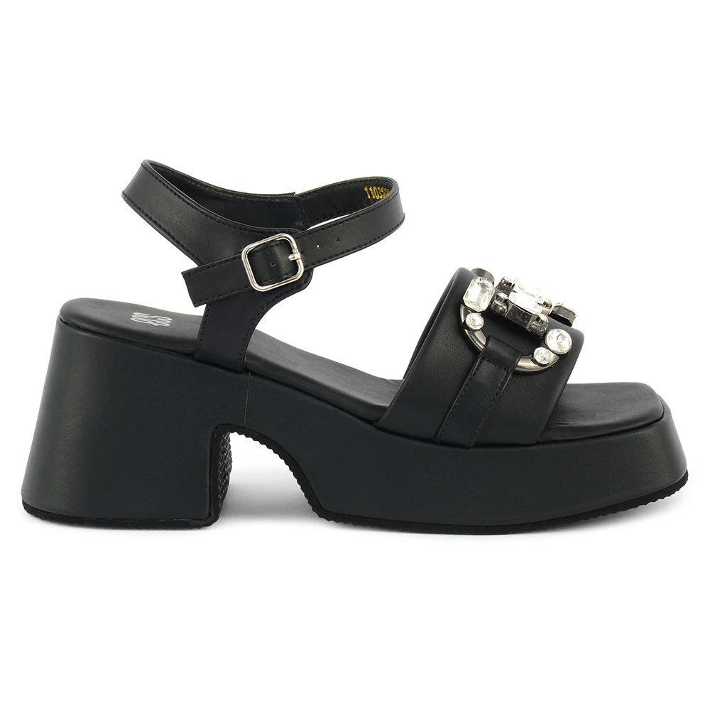 Suede Square Toe Sandals - Image 6