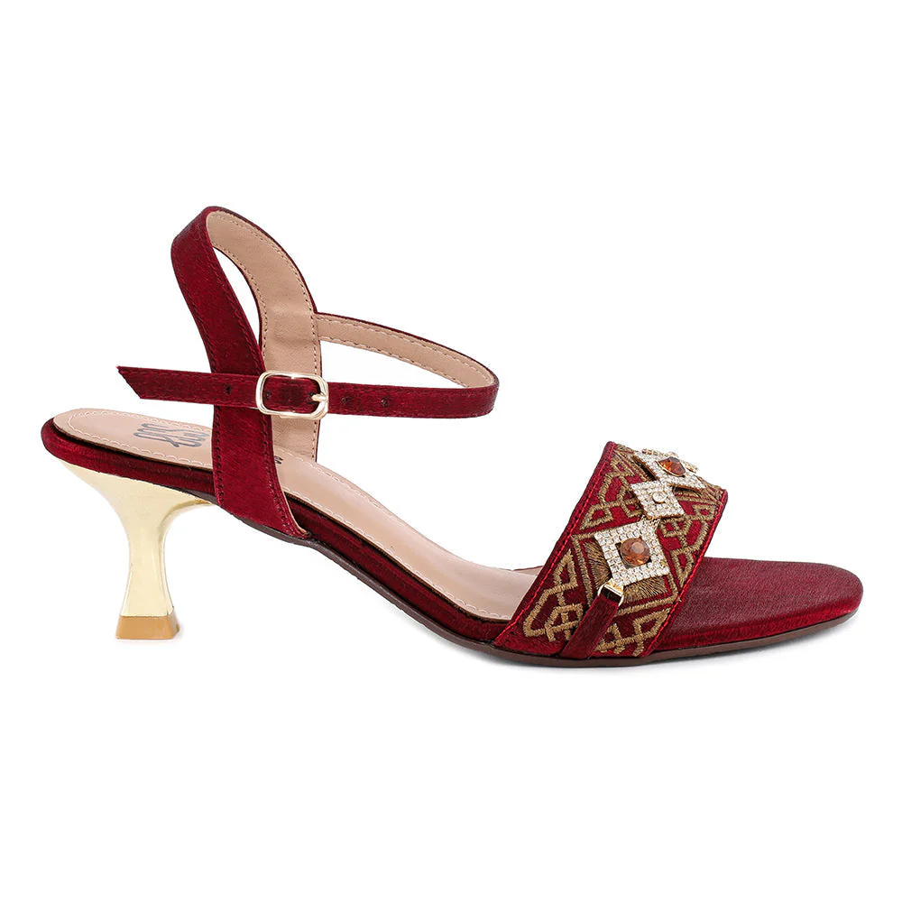 Satin & Stones Sandals - Image 2
