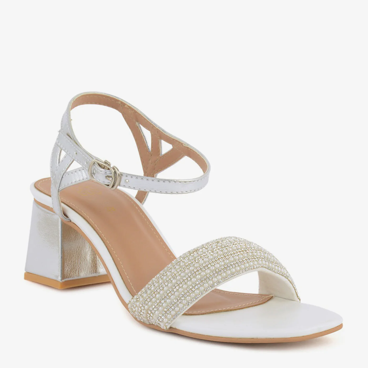 Pearl Embellishment Sandals - Image 5