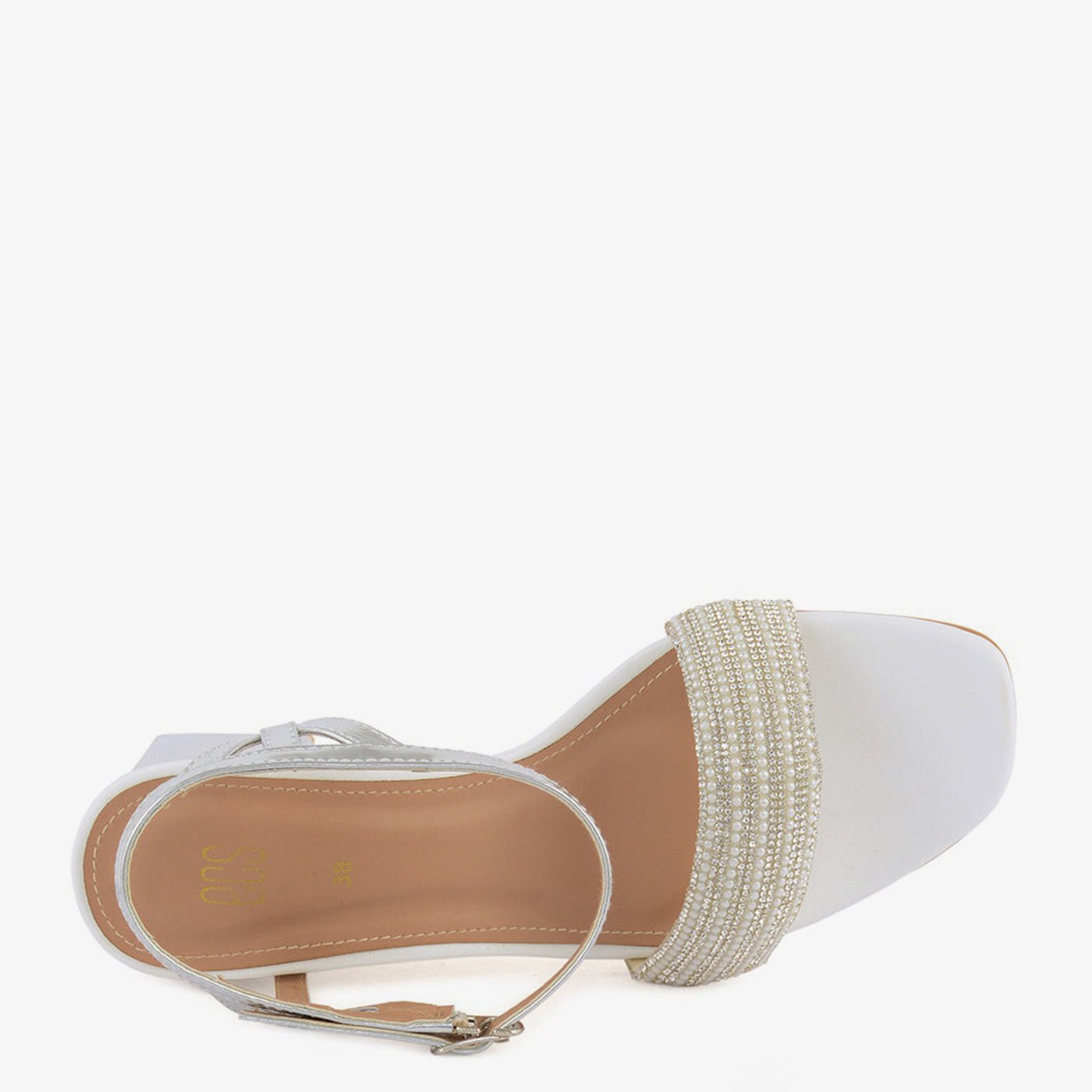 Pearl Embellishment Sandals - Image 7