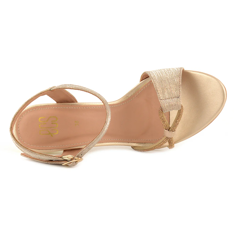 Glitter & Mesh Sandals - Image 3