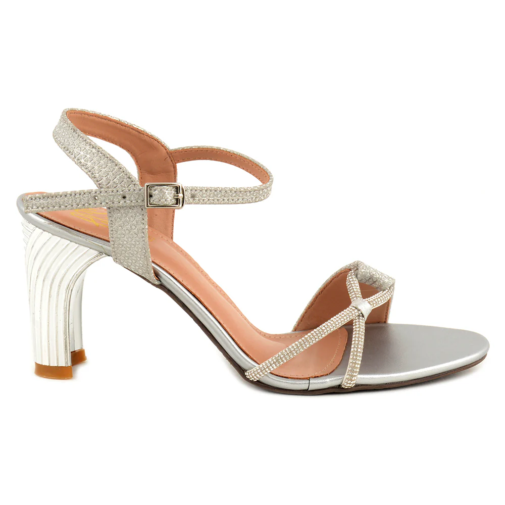 Glitter & Mesh Sandals - Image 6