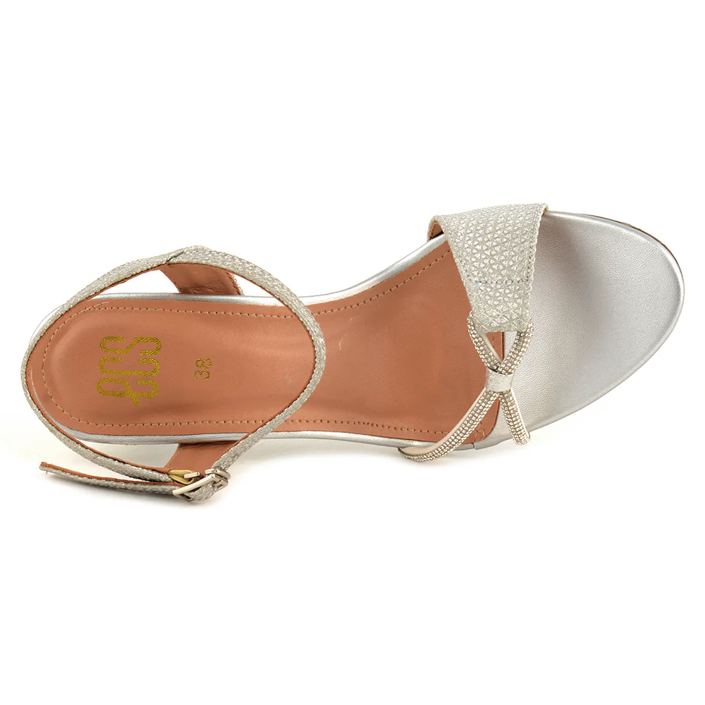 Glitter & Mesh Sandals - Image 7