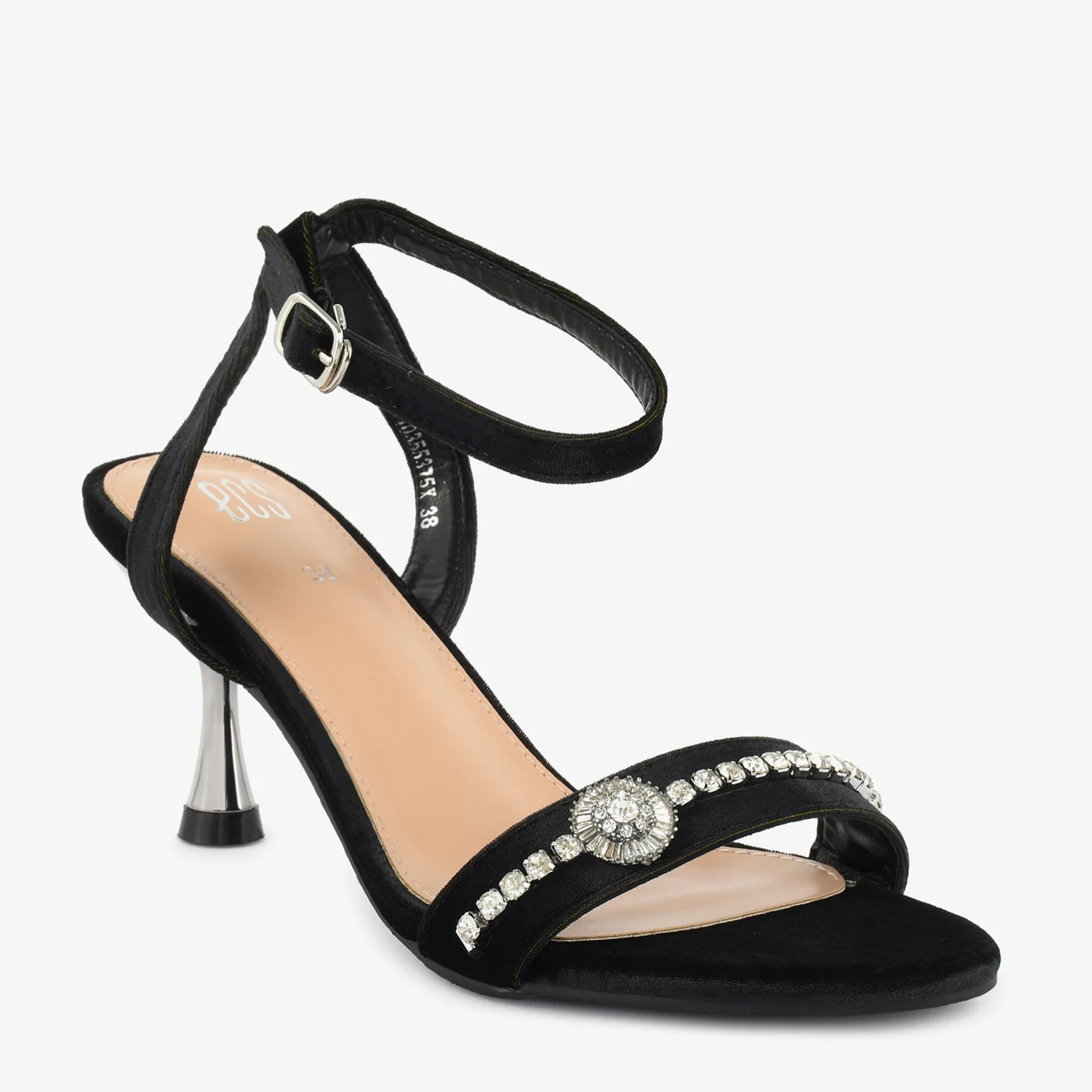 Embellished Kitten Sandal