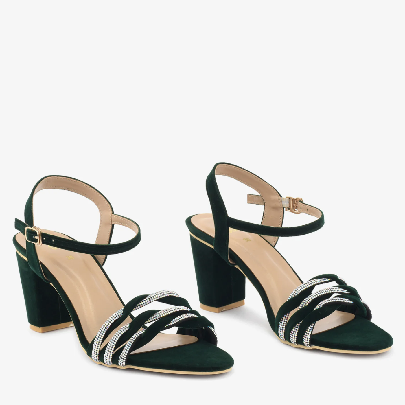 Emerald Elegance Sandals - Image 2
