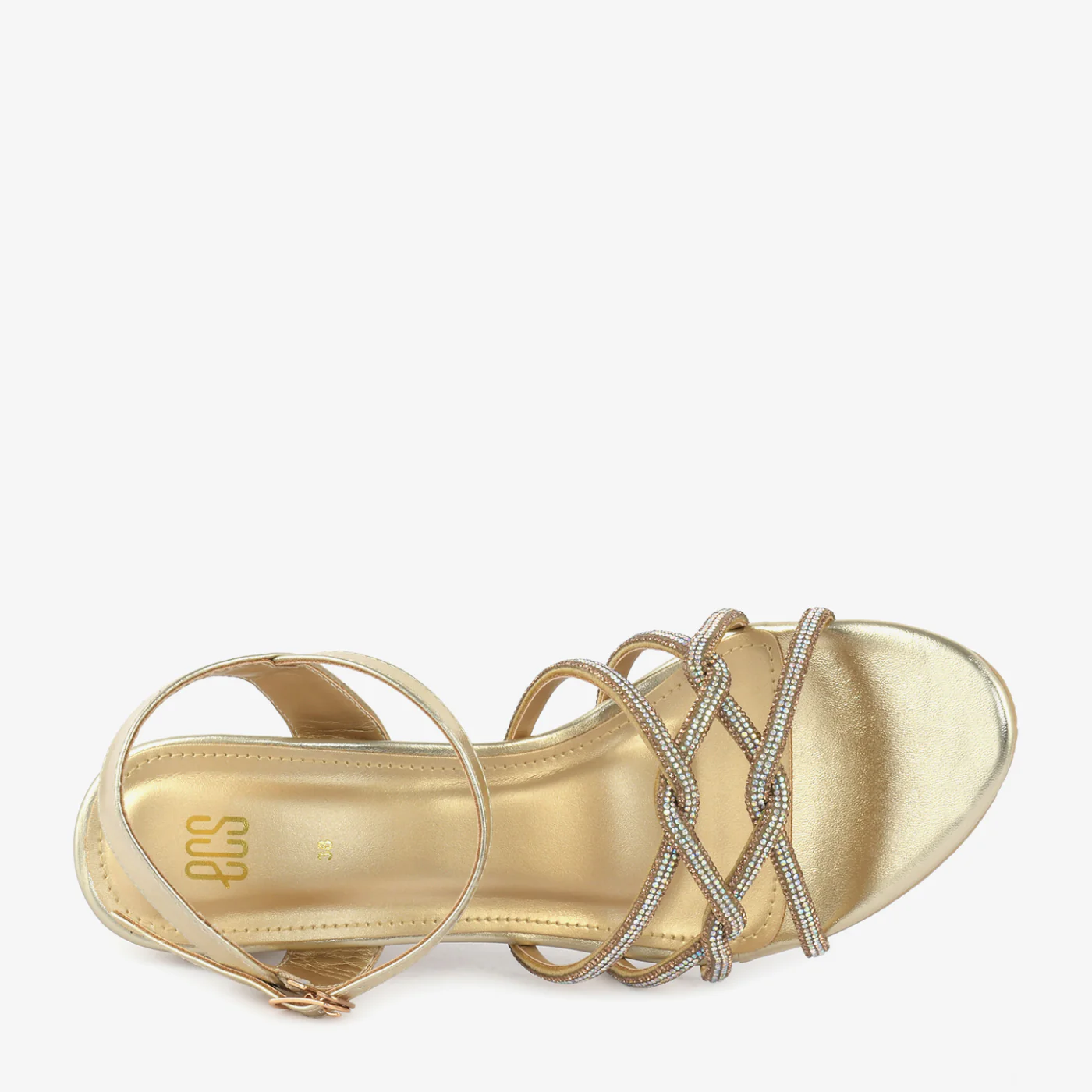 Celestial Cross Strap Sandals - Image 4