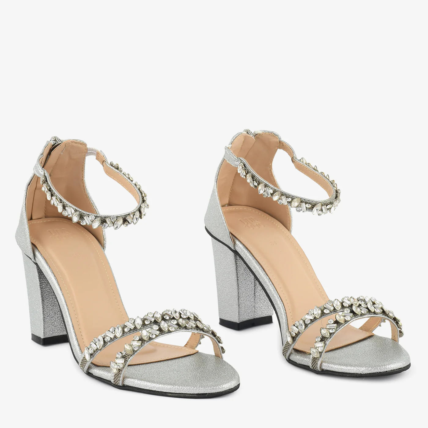Crystal Charm Block Heels - Image 12