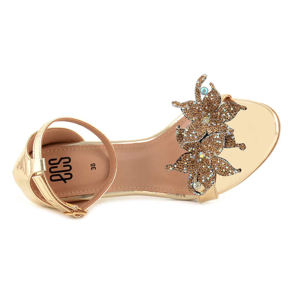 Floral Bridal Sandals - Image 3