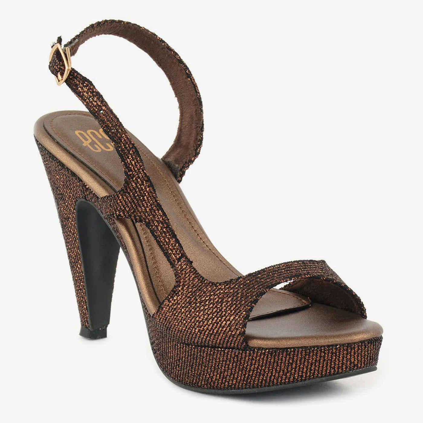 Glitter Glam Block Heel