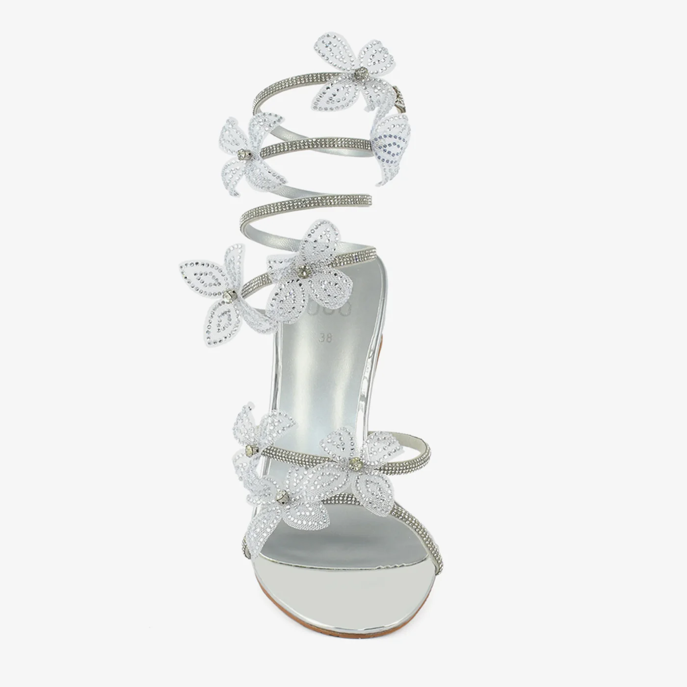Golden Butterfly Spiral Sandals - Image 8