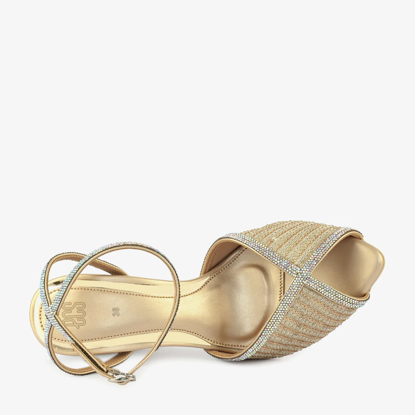 Celestial Sparkle Ankle Strap Heels - Image 3