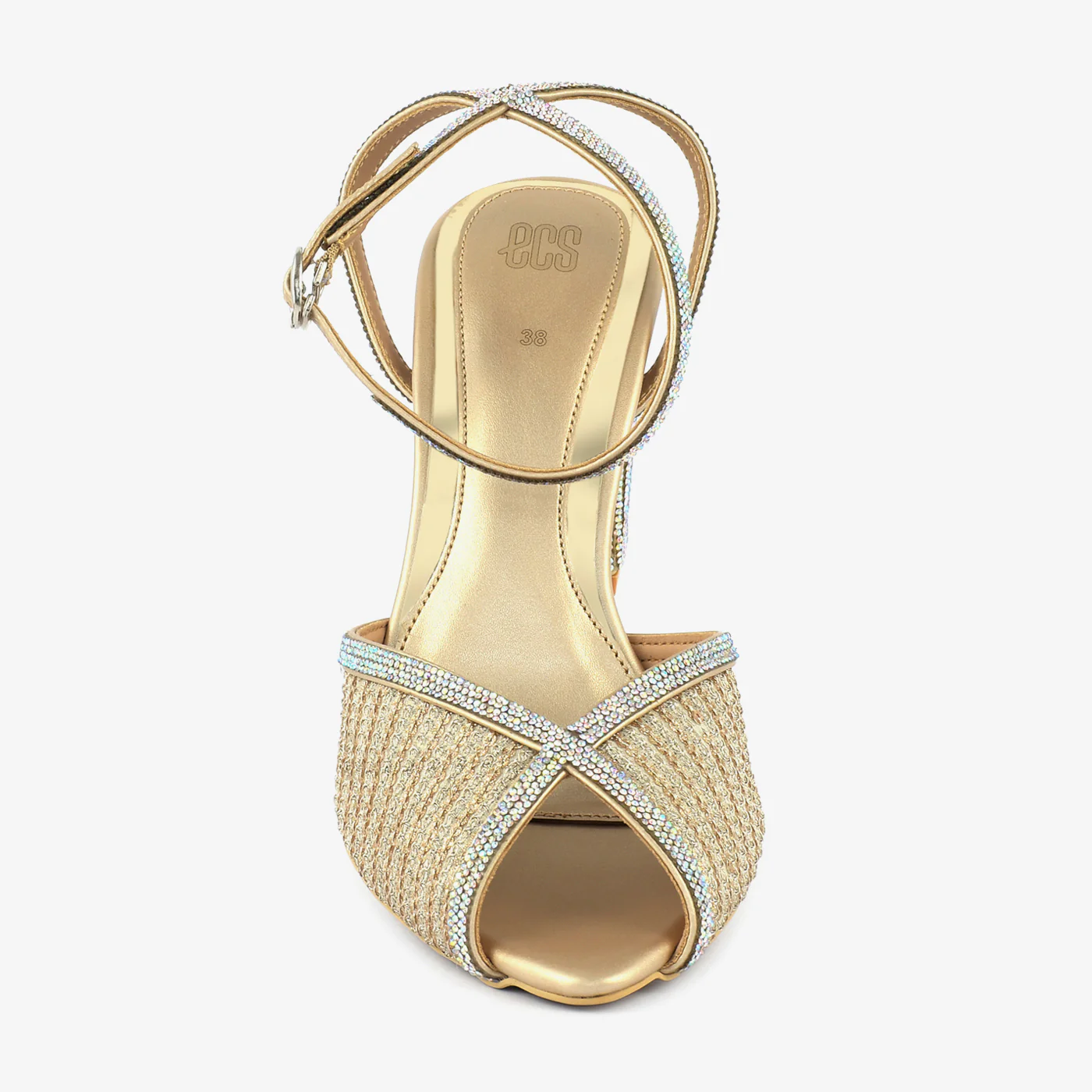 Celestial Sparkle Ankle Strap Heels - Image 4