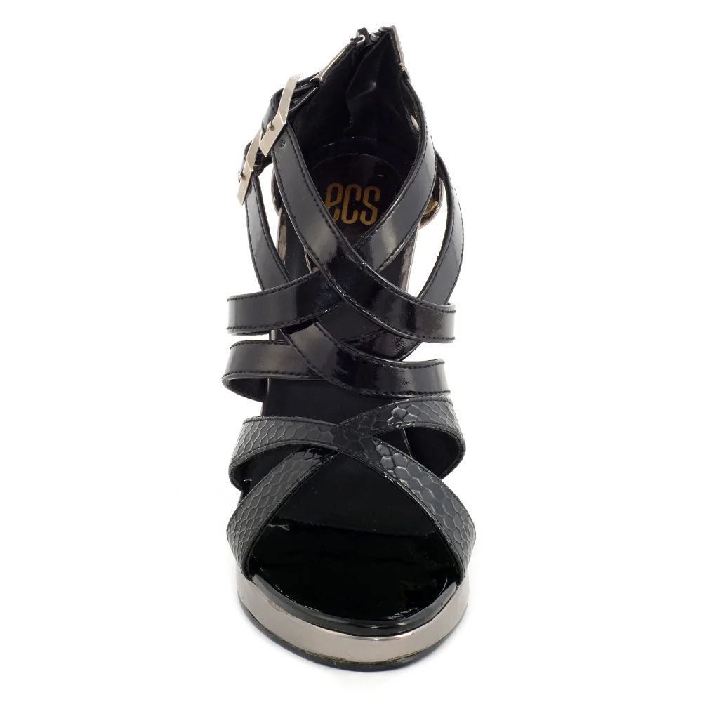 Shiny & Strappy Sandals - Image 4
