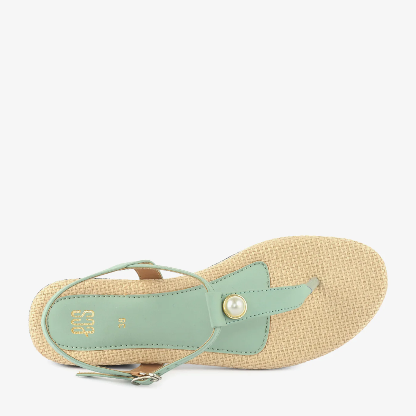 Pearl & Woven Charm Sandal - Image 4
