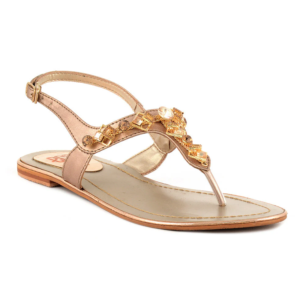 Shiny Naki Sandals