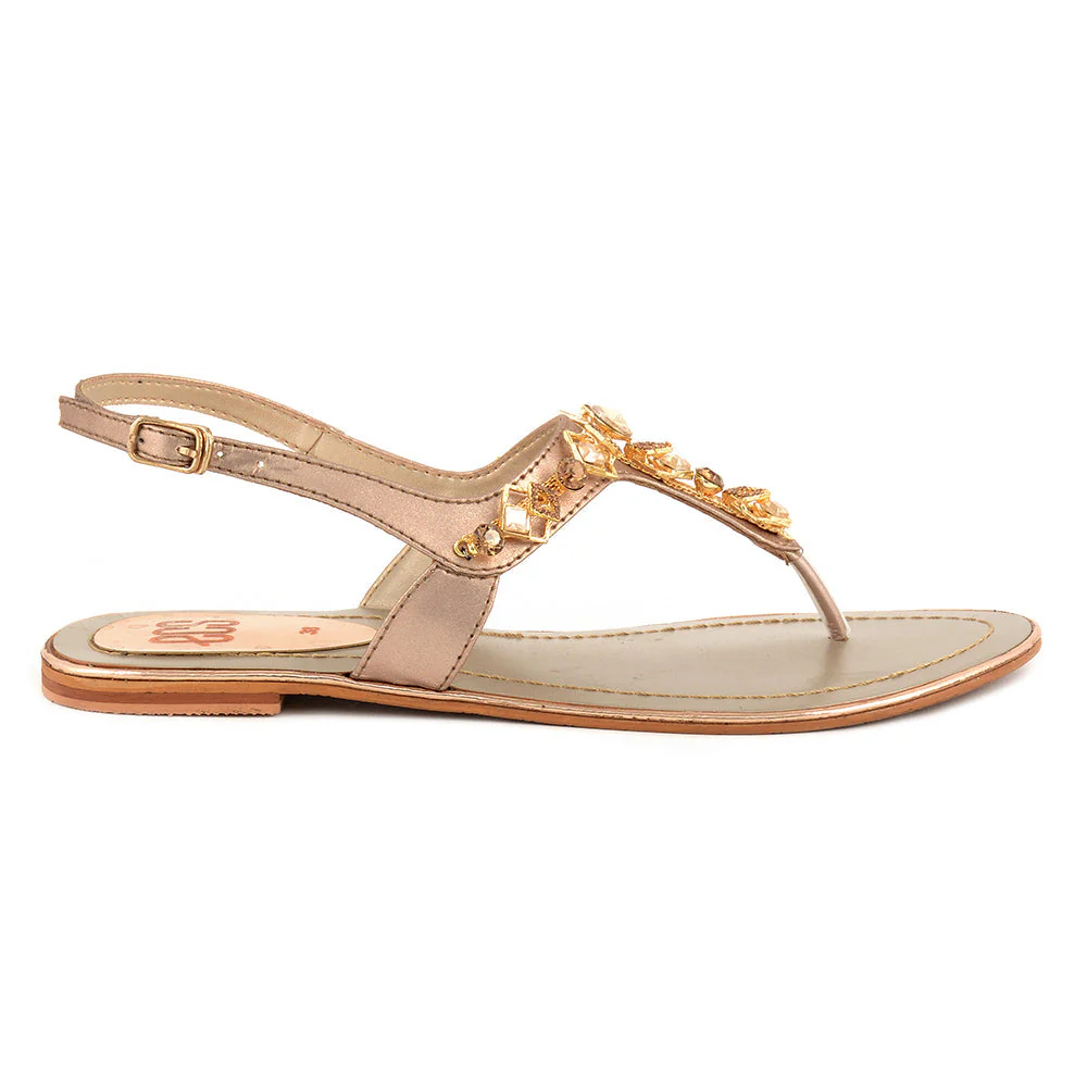 Shiny Naki Sandals - Image 2
